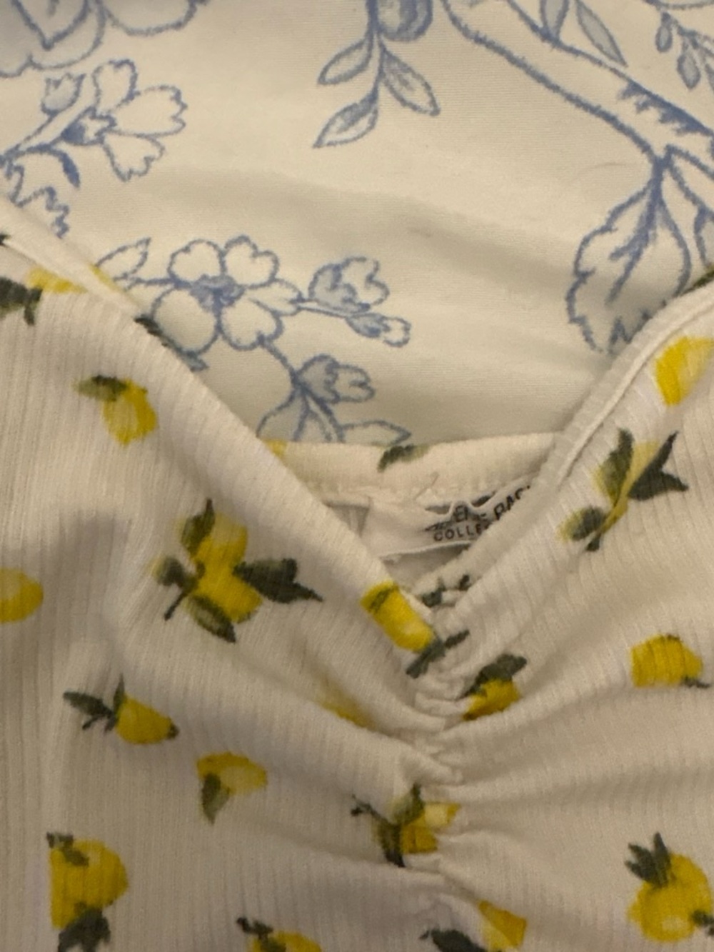 Ardene White Lemon Print Ribbed Tank - Picture 2 of 3
